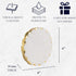 Set 6 Set, 4 inch of Real Marble Coasters with Golden Borders, decoratice White & Gold Coasters for Desk, Coffee Table