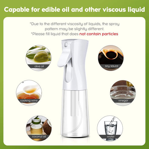 Oliver FS600 Oil Sprayer, 6oz Non-Aerosol Refillable Dispenser, Cooking Oil Mister, Less is More