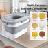 6-20 Lbs, Komzon Rice Storage Container, Collapsible Airtight Food Storage Containers Rice Dispenser with Measuring Cup