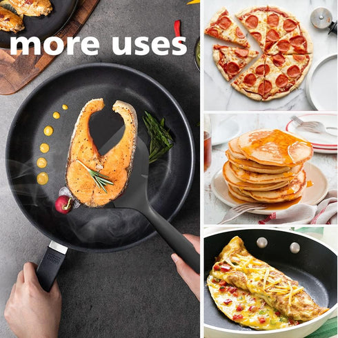 Silicone Tamagoyaki Spatula, Japanese Omelette Spatula, Nonstick Heat-Resistant Pancake Shovel for Egg, Fish, Steak,