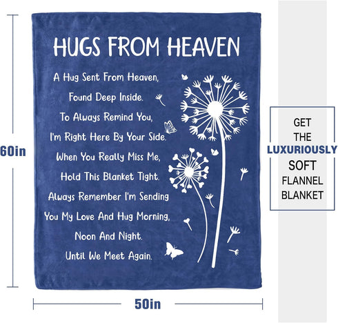 60" 50" Memorial Sympathy Gifts for Loss of Loved One Mom Dad, Bereavement Gifts, in Memory of Loved One Gifts, Hugs