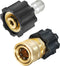 YAMATIC Pressure Washer Quick Connect Kit, M22 14mm Female to 3/8" Socket and Plug, 4000 PSI Fittings, 2Pcs