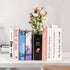 Book Vase, Ceramic Flower Vase Modern Decorative Home Decor Gift Idea Unique Bookshelf Decor for Home, House