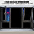Blackout Window Film, Static Cling Window Tint 100% Light Blocking for Home Privacy, Room Darkening (Matte Black,