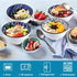 Japanese Style Ceramic Rice Bowls 10 oz, Assorted Dinnerware Serving Bowls for Cereal, Soup, Dessert, Snack, Pack of 6