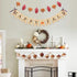 Uniwish Happy Fall Banner with Pumpkin Maple Leaves Sign, Garland Fall Thanksgiving Day Decorations for Mantle Fireplace