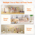 Lifewit 4 Tier Clear Display Risers Stand, Plastic Risers for Display, Organizer for Figures, Cupcake, Dessert, Desktop