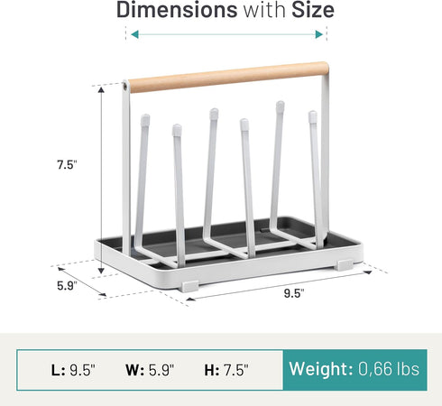 D&D Living All-in-One Bottle Holder for SodaStream - Drying Rack for Bottles of All Kinds: Duo, Crystal, Easy, Drinking
