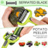 3 1 Senbowe Julienne Peeler, Potato Vegetable Peeler for Kitchen, I and Y Potato Peelers for Apple Fruit Carrot