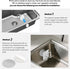 Everlling Sink,1 Magnetic Sponge Holder for Kitchen Pcs Strong Magnetic Stainless Steel Rack Stand, Kitchen