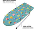 12.5" x 30" Small Tabletop Ironing Board Cover and Pad, Cotton Mini Cover with Scorch Resistant Thick Padding