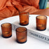 24pcs VOHO Votive Candle Holders Bulk Wedding Centerpieces for Tables, Amber Tea Lights Candle Holder for Home/Fall