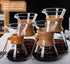 Pour Over Coffee Maker | 600ml/20oz Borosilicate Glass Carafe with Reusable Stainless Steel Drip Filter for 1-4 Cup