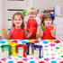 CMUSKO Paint Party Decorations - 3Pcs Plastic Tablecloths for Paint Splatter Birthday Party, 108x180cm