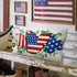 4th of July Cartoon Mouse Patriotic Throw Pillow Cover - 12 x 20, Rectangular America USA Outdoor Home Decor