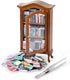 The Left Bridge Anxiety Bookshelf, Anxiety Bookshelves, Mini Bookshelf, Handcrafted Mini Bookshelf with 100+ Unique