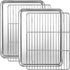 Baking Sheet with Cooling Rack Set, CEKEE Stainless Steel Non Stick Small Cookie Sheet Set, 10.39 x 8.07 Inch