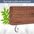 Magnetic Knife Holder for Wall, 16 Inch Walnut Wood Knife Strip with 2 Hooks, Extra Strong Magnet