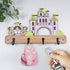 Dog Leash Holder for Wall Mount - Farmhouse Wooden Claw Hooks, Paws Key Rack Accessories for Rustic Home Decor (Castle)