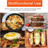 WOWITIS 4'' Set, 4 Packs 1X 1X Upgrade Large Egg Rings Stainless Steel Round Egg Maker Mold, Anti-scalding Grill, Oil