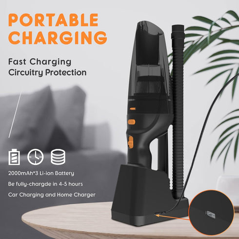 SEALON GV08 Cordless Handheld Vacuum Cleaner - 10K PA Suction Power, Ideal for Curtains, Carpets, Sofas, Pet Hair,
