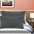 Aitliving Pack 2 12x20" of Cotton Velvet Decorative Velvet Accent Lumbar Throw Pillowcases Slate Grey Soft Solid Both