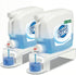 Laundry Detergent Holder Riser Organizer - 2 Pack Clear Acrylic Dispenser Stand