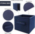 EBIGIC 9.0"x7.5"x7.5",Mini closet, Small Storage Bins,Collapsible Fabric Storage Organizer Storage Box,fit for living