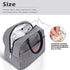 BALORAY Insulated Lunch Bag for Women Men, Reusable Lunch Box Tote Bag for Work, Picnic or Travel (Grey)