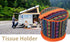 Tissue Holder Toilet Paper Storage Holder, Outdoor Hiking Roll Paper Hanging Cover Wipes Box Case Holder with Hook for