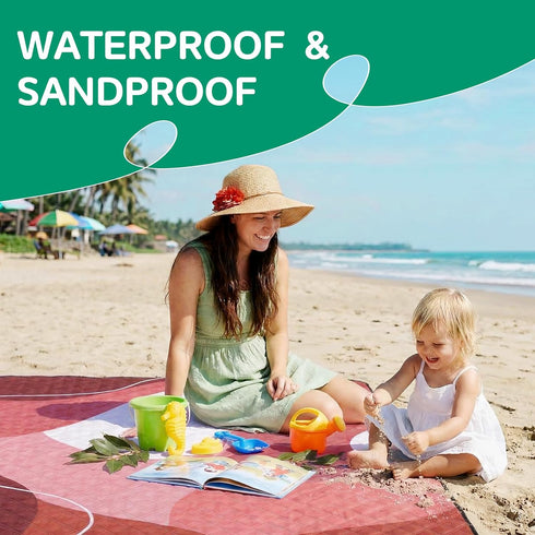 Waterproof Picnic Blanket Beach Outdoor Camping Mat Extra Large Foldable Cute Big Travel Essential Accessories Gift