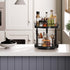 2-Tier Countertop BB05TL01 HOOBRO Lazy Susan Organizer Spice Rack, Height Adjustable Rotating Lazy Turntable Spice
