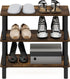 3-Tier 11.7 23.6 21.9, Closet Furinno TURN-N-TUBE Shoe Rack, Narrow Small Shoe Organizer, Toolless Shoe Rack Storage