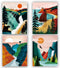 National Park Poster Set of 4, Nature Wall Art Prints for Home Decor, Grand Canyon, Sierra Nevada, Olympic Parks