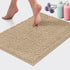 LuxUrux Birch Bathroom Rug - Luxury Bath Mat, Extra-Soft Plush Chenille Microfiber, 24'' x 17''