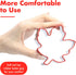 3 Pcs Thanksgiving Cookie Cutters - Maple Leaf & Pumpkin 4.5'', 4'', 3.6'' for Fall Baking