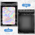 Marspark 200 Pieces Resealable Foil Bags, 3 x 4.7 Inch with Clear Window for Food Storage (Black)