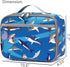FlowFly Kids Lunch Box, Insulated Soft Bag Mini Cooler, Back to School Thermal Meal Tote Kit for Girls, Boys, Shark