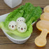 Rice Ball Mold and Shaker - DIY Lunch Maker Mould Food Decor for Kids with Mini Rice Scoop (Yellow)