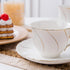 Set 6, Set,6oz Set set 6) Agyiuns Tea Cups Of Tea Cup And Saucer for Tea,Coffee, Latte, Cafe Mocha, Porcelain Tea Party