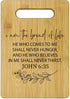I Am the Bread of Life Cutting Boards, Christian Gifts for Women, Bible Verse Bamboo Cutting Board