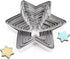 Mziart Star Cookie Cutter Set - 10 Piece Assorted Sizes, Stainless Steel Six-Pointed Shapes for Biscuits and Fondant