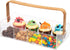 Mind Reader Tea Bag Organizer, Countertop Caddy, Bamboo and Acrylic, 11.75"L x 6"W x 6"H, Brown