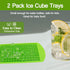 Silicone Mini Ice Cube Trays 2 Pack, 160 Small Molds for Crushed Ice, BPA Free Flexible Stackable Durable Soft Mold
