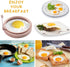 YOLCAR 4-Pack 4 Inch, Nordic Silicone Egg Rings, Non-Stick Egg Mold - Colorful