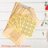 QPEY 50 Pack Bags,50% Packaging Stickers(13.7x8.2x3.7 inch) Larger Kraft Sourdough Bread Thicker Bread Bags