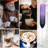 Powerful Handheld Milk Frother, Mini Whisk Drink Mixer for Coffee, Cappuccino, Latte, Matcha, Hot Chocolate - Galaxy