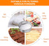 Sifter for Baking, Stainless Steel Round Flour Sifter with Dough Scraper, Diameter 6-8-10-12inch, Mesh-Hole Size 0.25mm