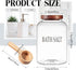 1 Sets 74 oz SiliFine Large Bath Salt Container with Wooden Scoop for Glass Bath Salt Jar with Airtight Lid Storage