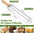 Solldgt Adjustable Bread Slicer for Homemade Bread - Upgrade Manual Sourdough Bread Knife with Thickness Guide, Bread